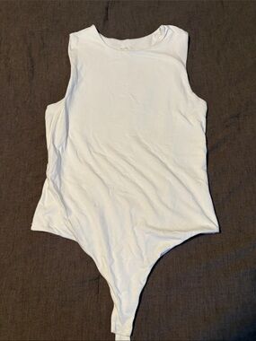 Nuuds White One-Piece Bodysuit